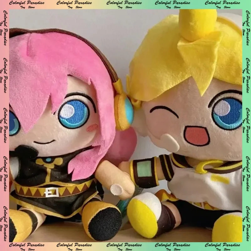 20cm Original Anime Hatsune Miku Plush Kwayi Toys Fufu Kagamine Len Kagamine Rin Megurine Luka Soft Filled Pillow Xmas Gift Doll