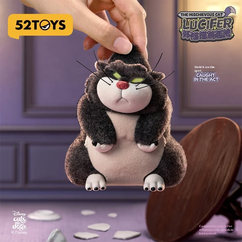 

Новые 52 игрушки Disney Bad Cat Lucifer Series слепая коробка ручные игрушки для игры в прилив милые куклы украшают детский праздник подарок на день рождения