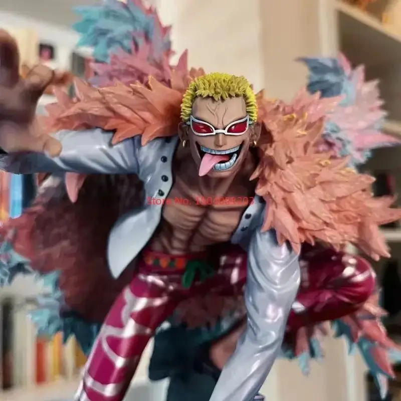 One Piece Original Thread Fruit Donquixote Doflamingo Joker Super Competent Person 30cm Figure Model Collections Birthday  Gifts