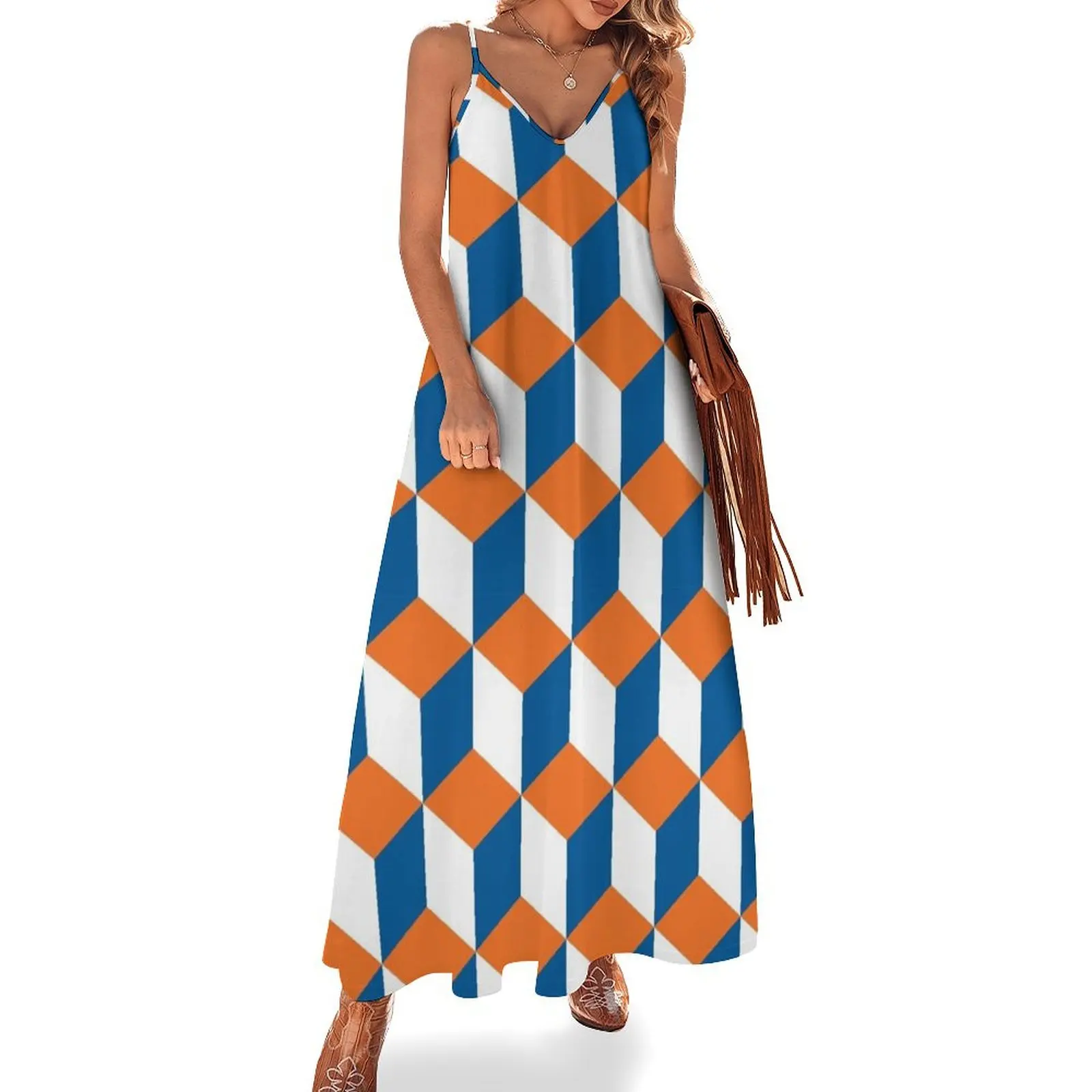 

Gainesville - Qbert Sleeveless Long Dress Elegant gown Women's skirt summer women's dress 2025 Dress