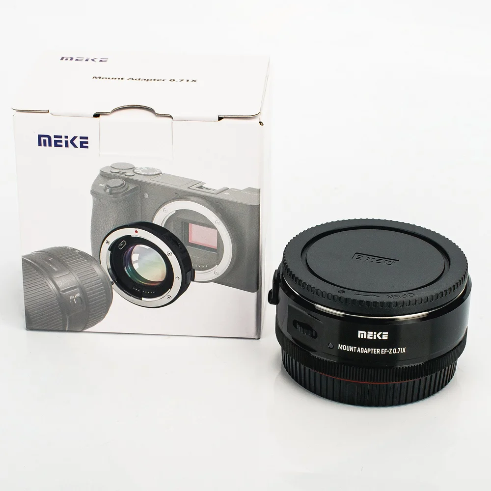 Meike Auto Focus 0.71x Reducer Speed ​​Booster Lens Adapter for Canon EF Mount Lens to Nikon Z Mount Mirrorless Camera Z5 Z50 Z6