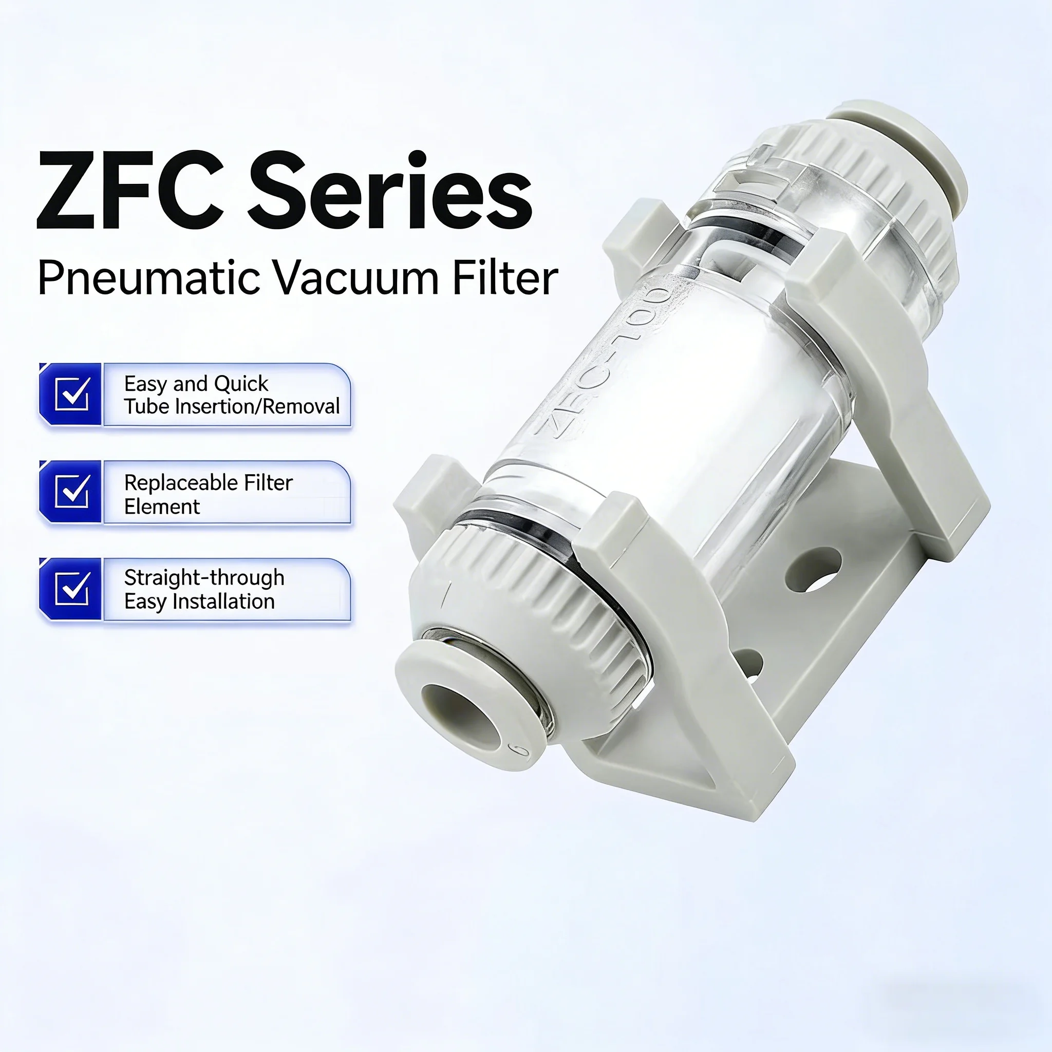 

10 шт. пневматических вакуумных фильтров ZFC100-06B, фильтры для трубопроводов с отрицательным давлением 200-08B/10B, фильтры с положительным давлением ZFC54-B