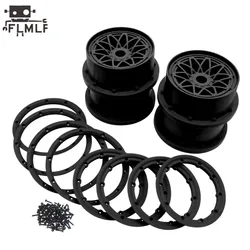 Rc Car Nylon Gront Rear Inside or Outside Beadlock Ring or Wheel Hub Kit for 1/5 HPI ROFUN BAHA ROVAN KM BAJA 5B Truck Parts