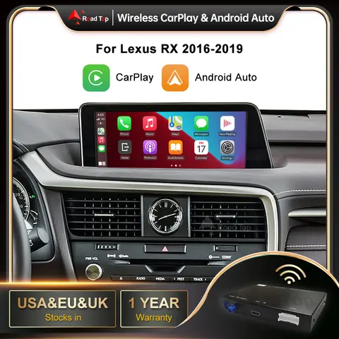 CarPlay inalámbrico para Lexus RX 2016-2019, con Android Auto Mirror Link AirPlay Car Play Funciones