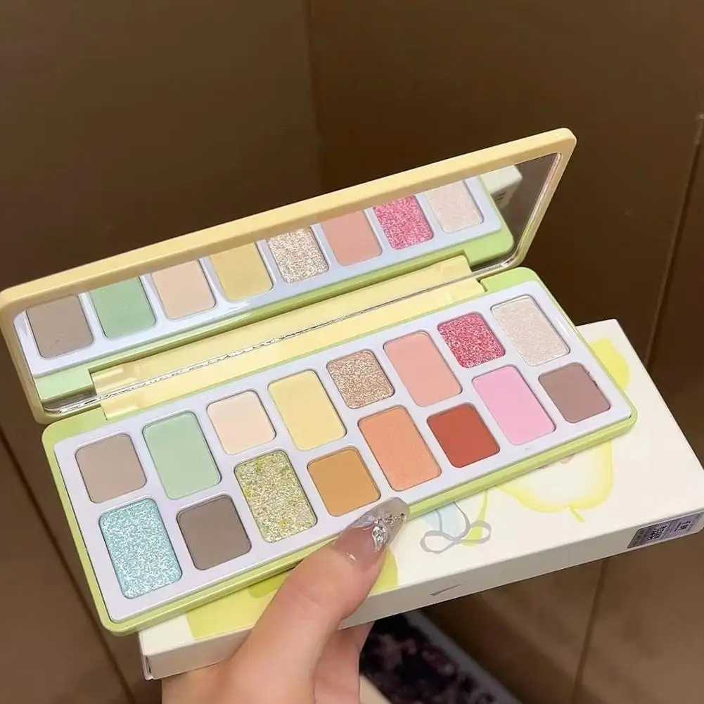 16 Colors True Color Eyeshadow Palette Waterproof Lasting Diamond Glitter Eyeshadow Sparkling Crystal Eye Makeup Cosmetic