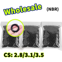 O-ring wholesale thickness 2.8/3.1/3.5mm cross-section NBR link nitrile rubber gasket seal ring rubber elastic free shipping