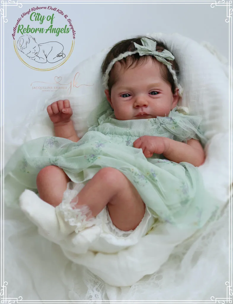 

NPK 19inch Reborn Twins Kit Newborn Baby Doll Parts Lily and Irys Soft Touch Fresh Color Cloth Body and eyes Included