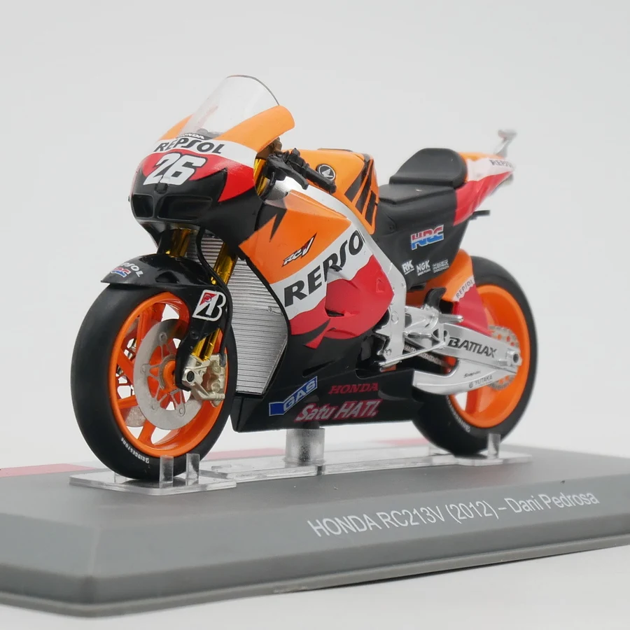 1:18 Scale Diecast Alloy Moto GP 2012 Honda RC213V Dani Pedrosa Motorcycle Toys Cars Model Classic Adult Gifts Static Display