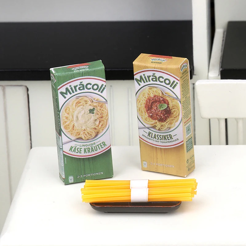 1/12 casa delle bambole in miniatura Spaghetti simulazione cibo Mini stoviglie modello giocattolo per Mini decorazione accessori casa delle bambole