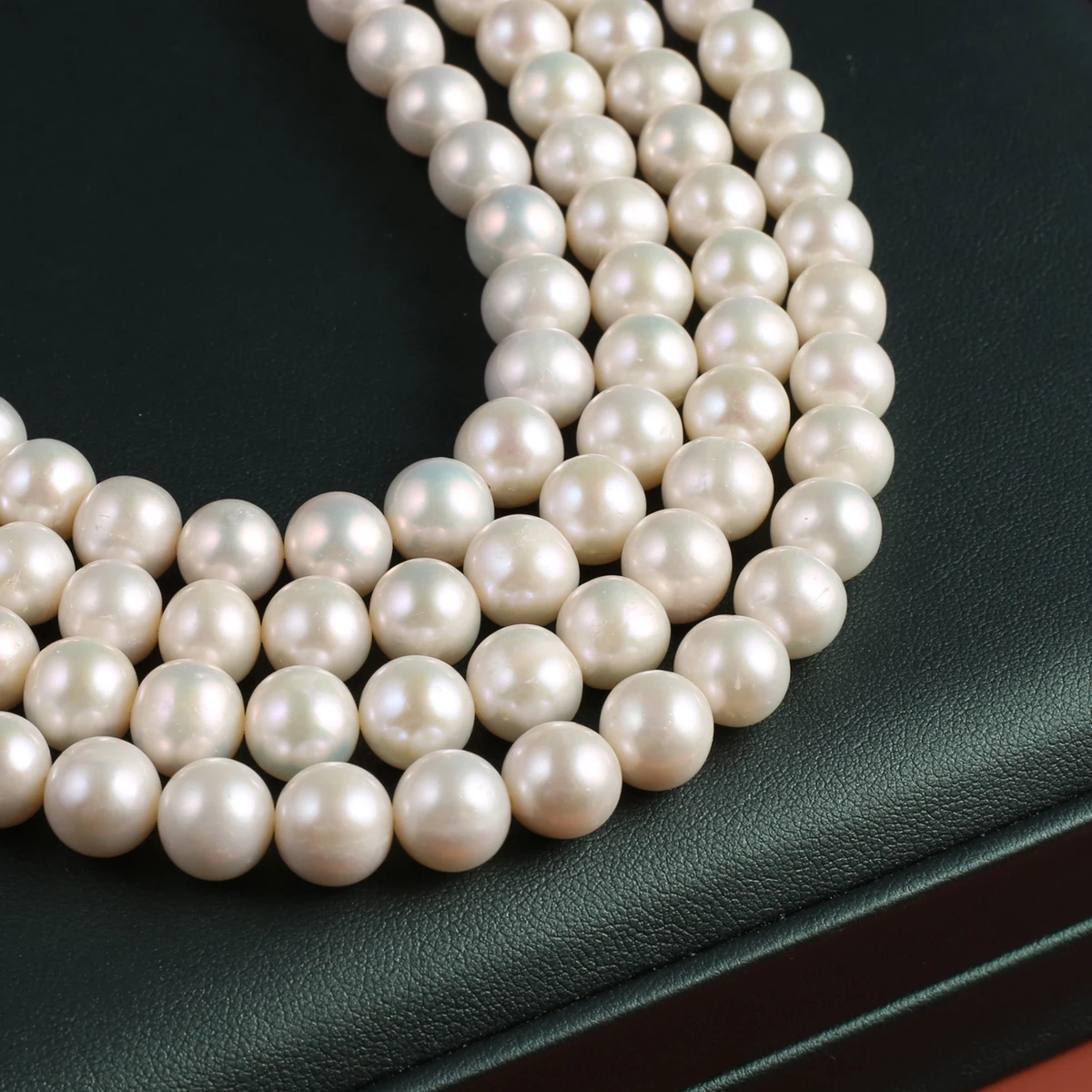 High Quality 100% Natural Freshwater White Pearls Beads 9-10mm for Jewelry Making DIY Necklace Bracelet Accessories Gift