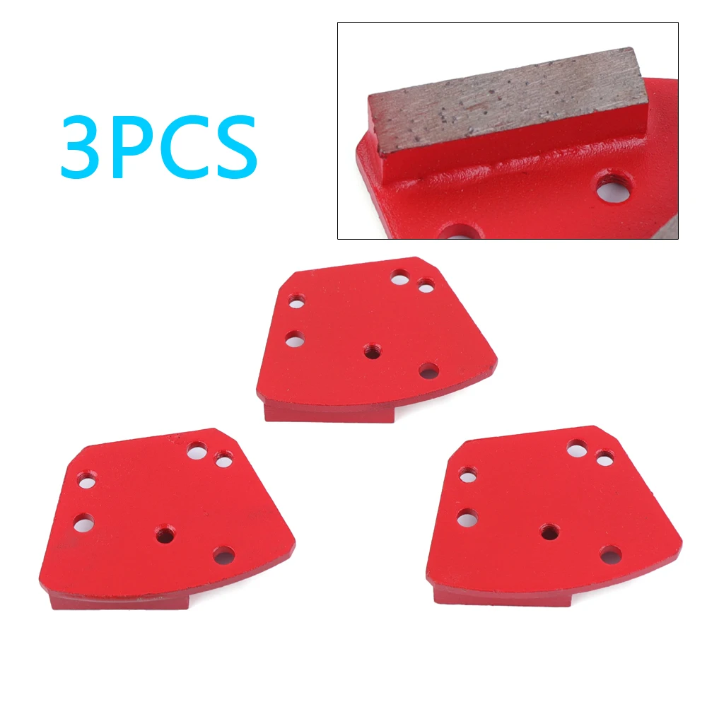 16/20 Grit 3 Pcs Diamond Trapezoid Grinding Tools for Grinder Floor Concrete Tools