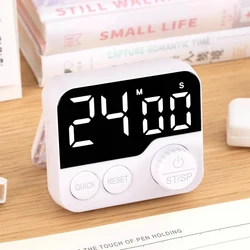 Large Display Digital Timer Smart Timer Electronic Cooking Countdown Clock LED Mechanical Remind Alarm Kitchen Tools Accessories