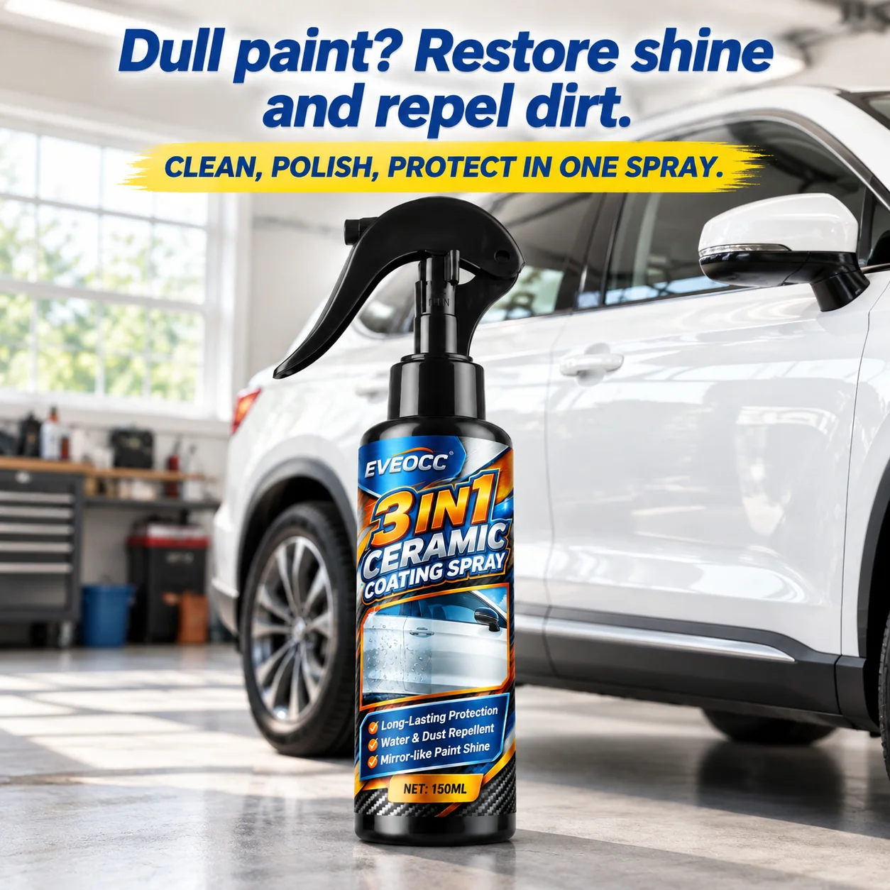 150ml Auto Headlight Restorer Polish Cream Prevent Aging Restore Clear Bright Headlamp Lens