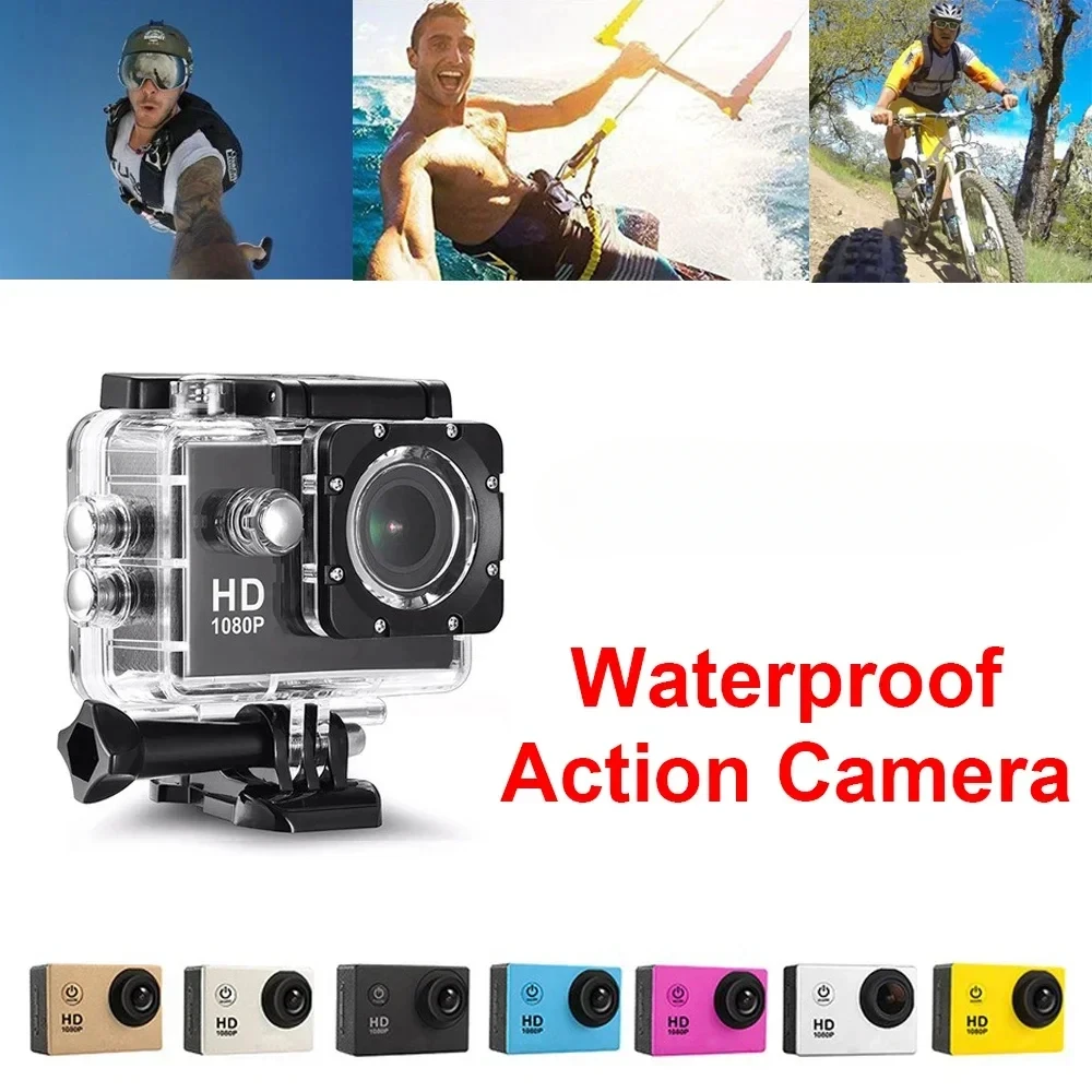 

Action Camera HD 1080P 2.0-inch Screen Camcorder Underwater Waterproof Video Recording Surfing and skiing Sports Camera