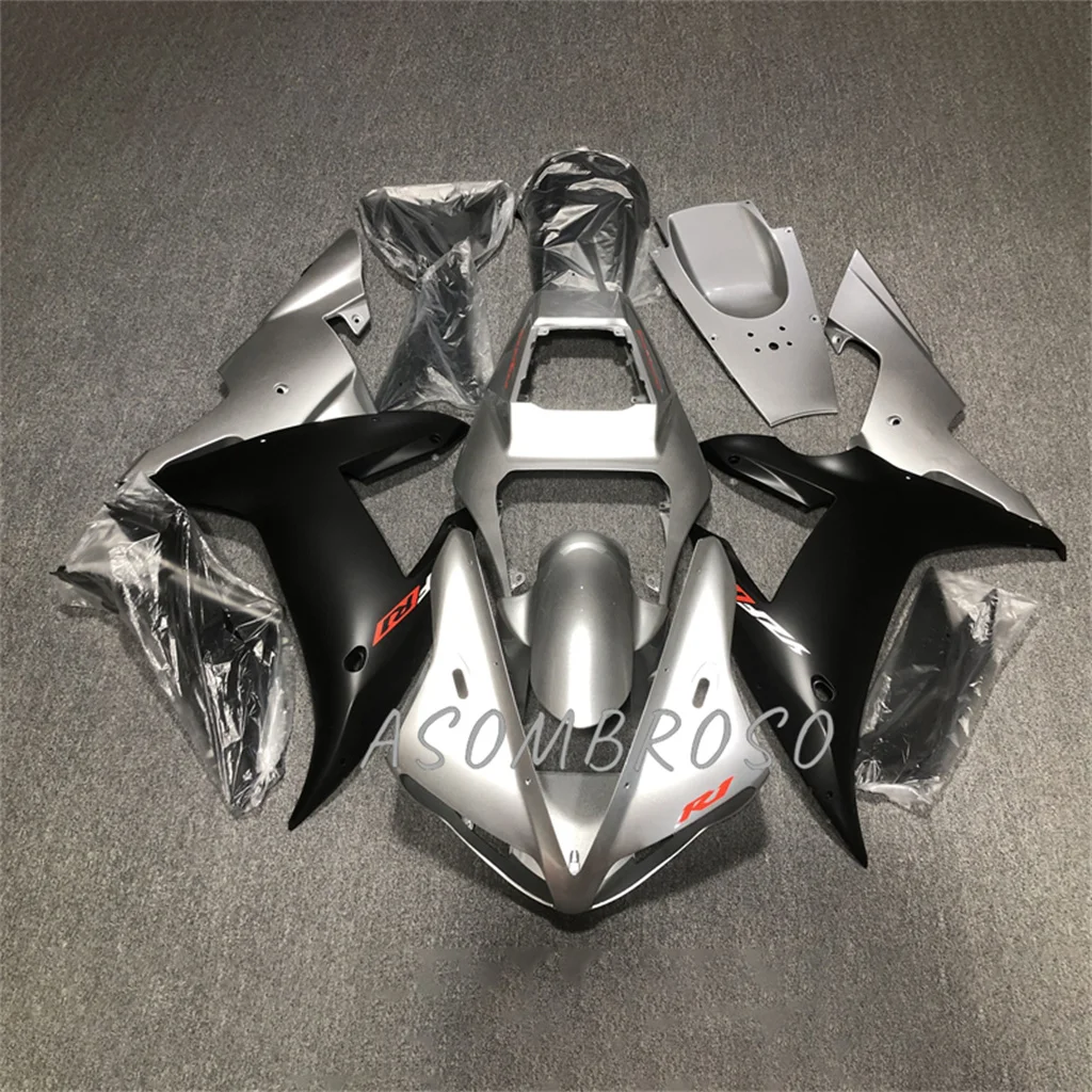 Prime Fairings Kit for YAMAHA 2002-2003 YZF R 1 YZF-1000 02 03 YZF Silver Black R1 1000CC YZFR1 Motorcycle Body Repair Bodykits