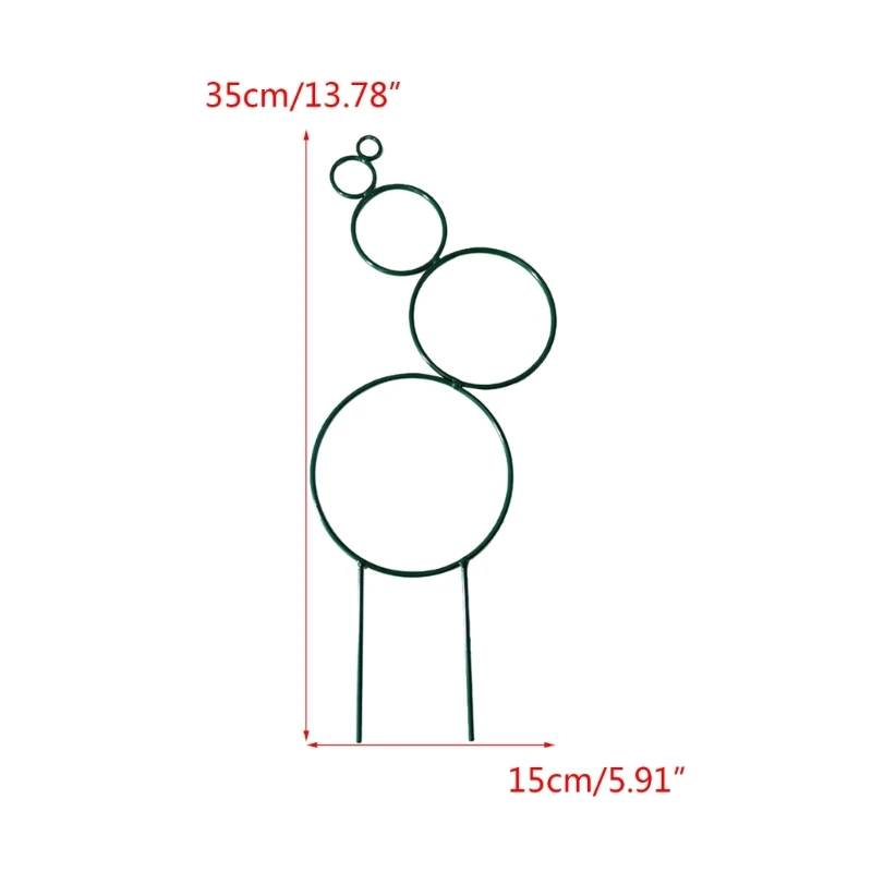 14 ”okrągła wspinaczka winorośli krata metalowa żelazna rama podporowa dla roślin ogród roślina balkonowa krata kwiatami na