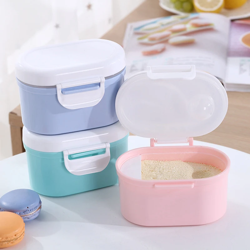 Portable Outdoor Baby Powder Storage Box, Large Volume & Sealed Container for Infant Formula