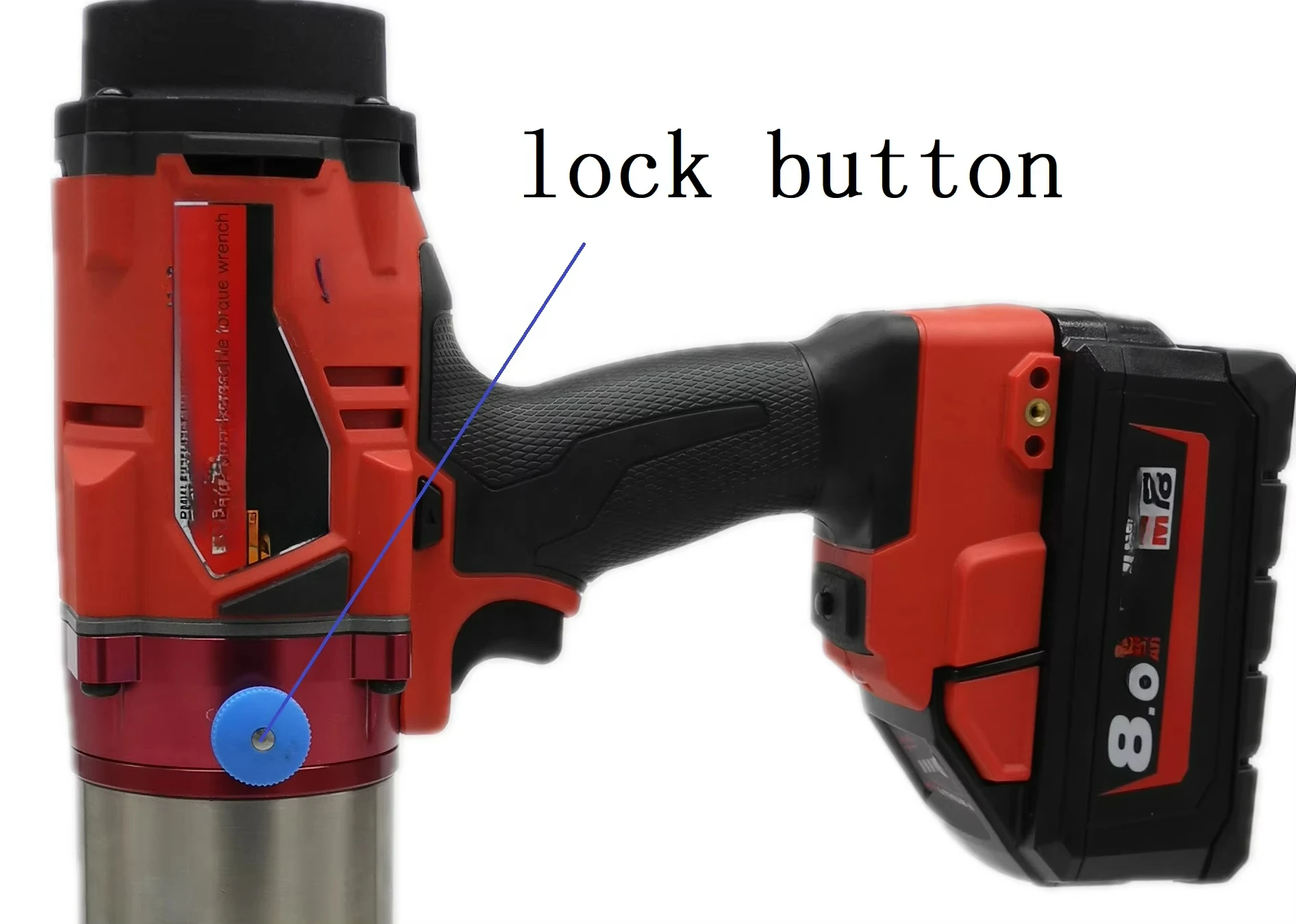 Multiplicateur de couple de clé dynamométrique sans fil de batterie au lithium de 800Nm