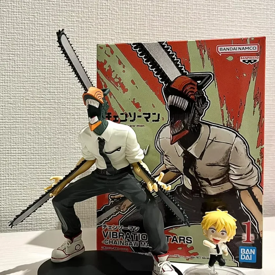 19cm Chainsaw Man Denji Anime Figur Denji/Power Actionfigur 1560 Chainsaw Man Denji Figurine Sammlerstück für Erwachsene Modellpuppe Spielzeug
