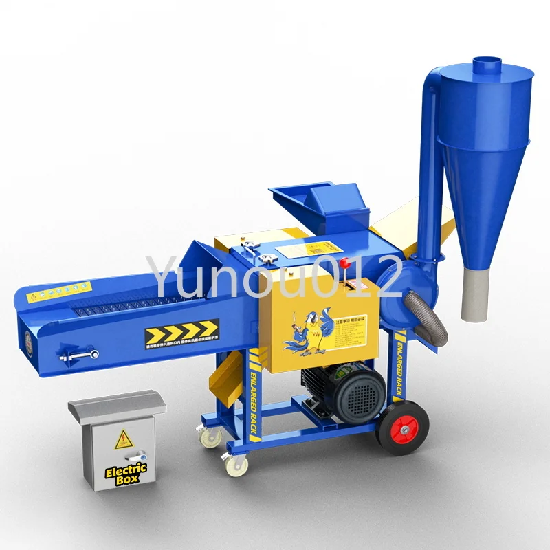 

220V Chopper Chaff Cutter Fresh Fodder Horse Feed Self-priming Guillotine Kneading Powder Three In One Machine Straw Crushing