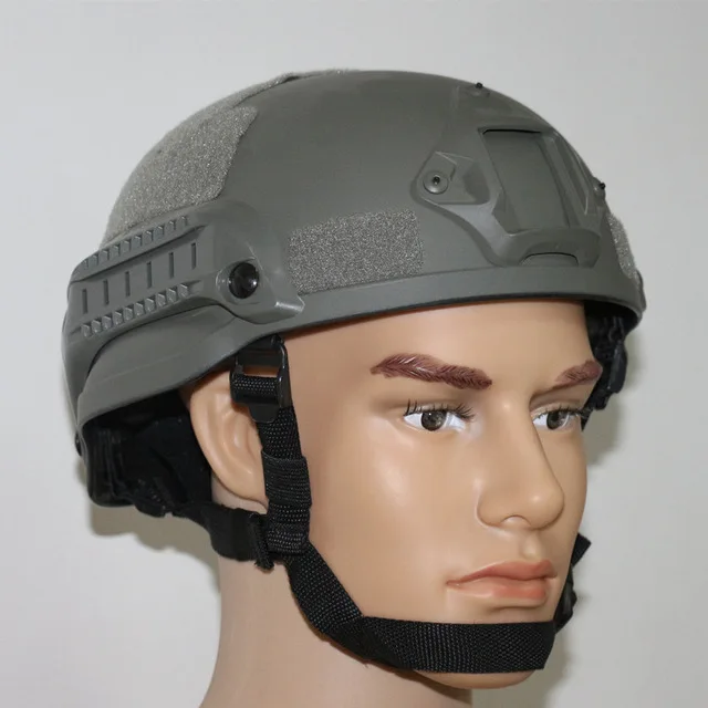 Tactical MICH 2002 Helmet Hunting Plastic Helmet With Guide Rail Covered Shooting Airsoft Head Protective Gear