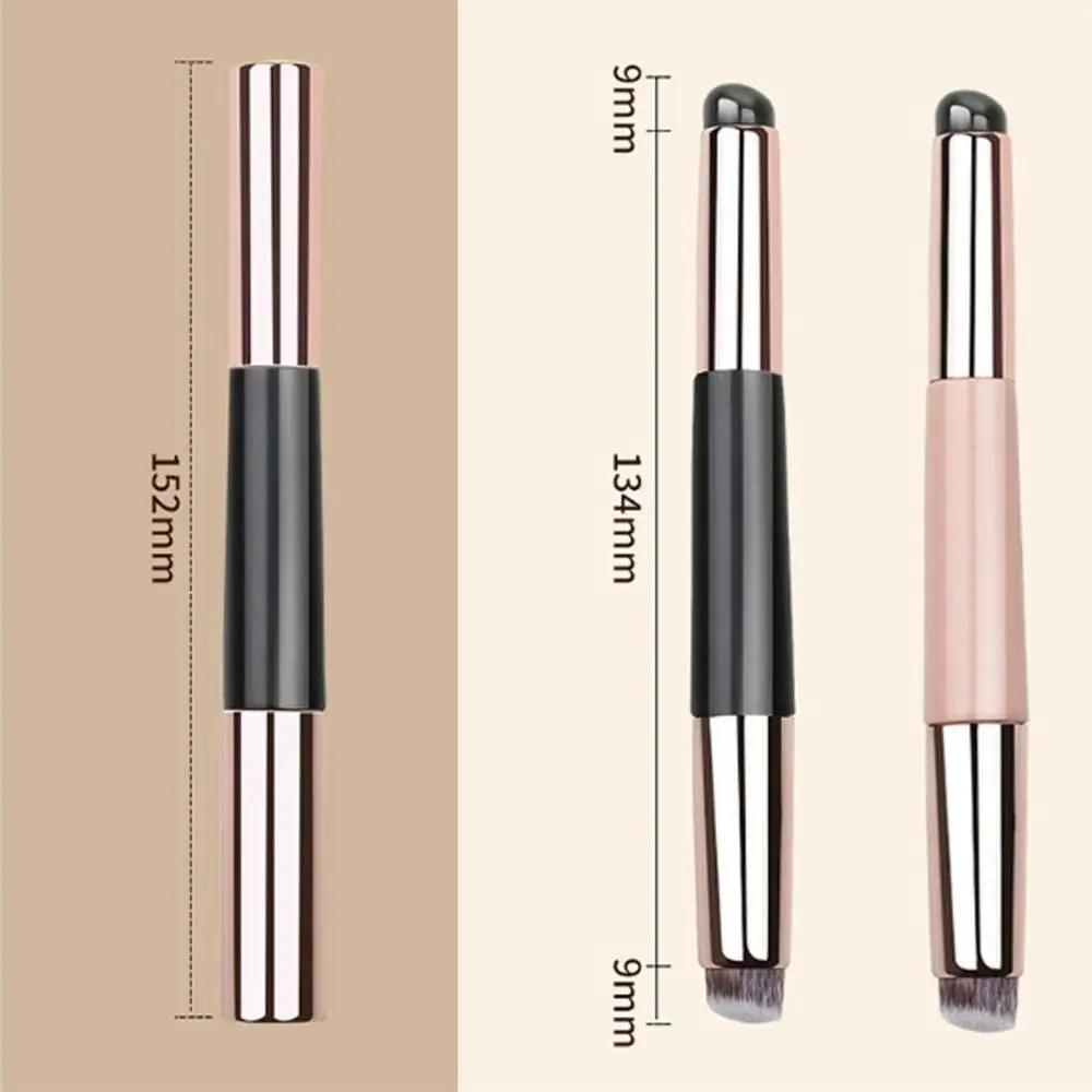 Double-headed Silicone Lip Brush Lipstick Applicator Portable Concealer Makeup Brush Multipurpose for Lipsticks