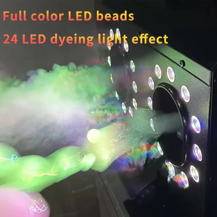 Im freien Wasserdichte 1500W Dual Loch LED Rauch Blase Maschine RGBW DMX Fernbedienung Disco Bühne Hochzeit Blase Spray Ausrüstung – Detail 6
