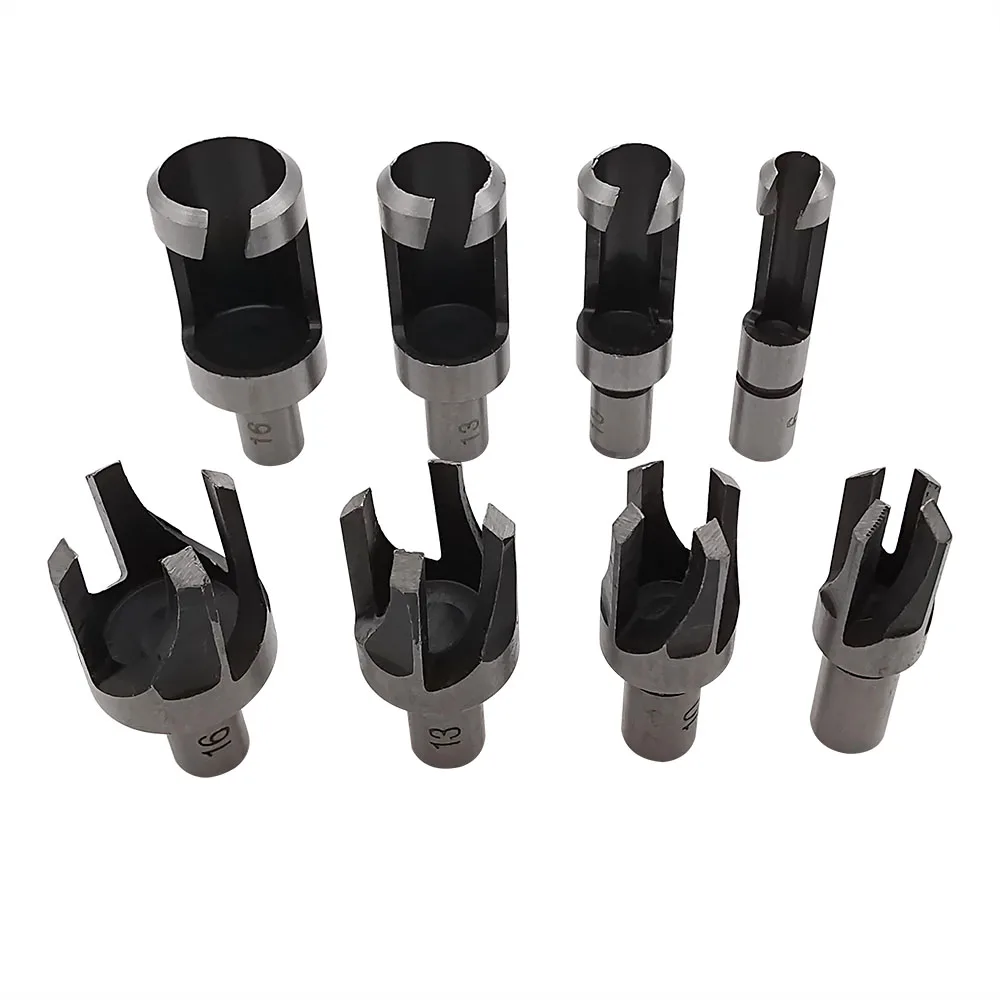 6mm-16mm Carbon Steel Round Wood Plug Hole Cutter Cutting Drill Bits Set Dowel Maker Tool Hole Cutter Drill