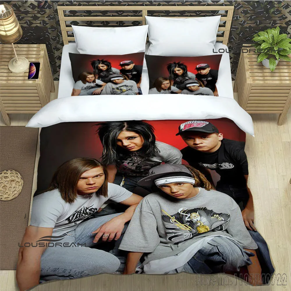 Tokio Hotel band printed Duvet Cover Set HD Comforter Cover for Kids Bedding Sets Bedclothes Bedroom Decor