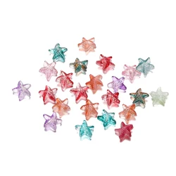 10/20Pcs/Lot Mixed Gradient Color Crystal Glass Beads Starfish Shape for DIY Making Jewelry Earing Crafts Accessories