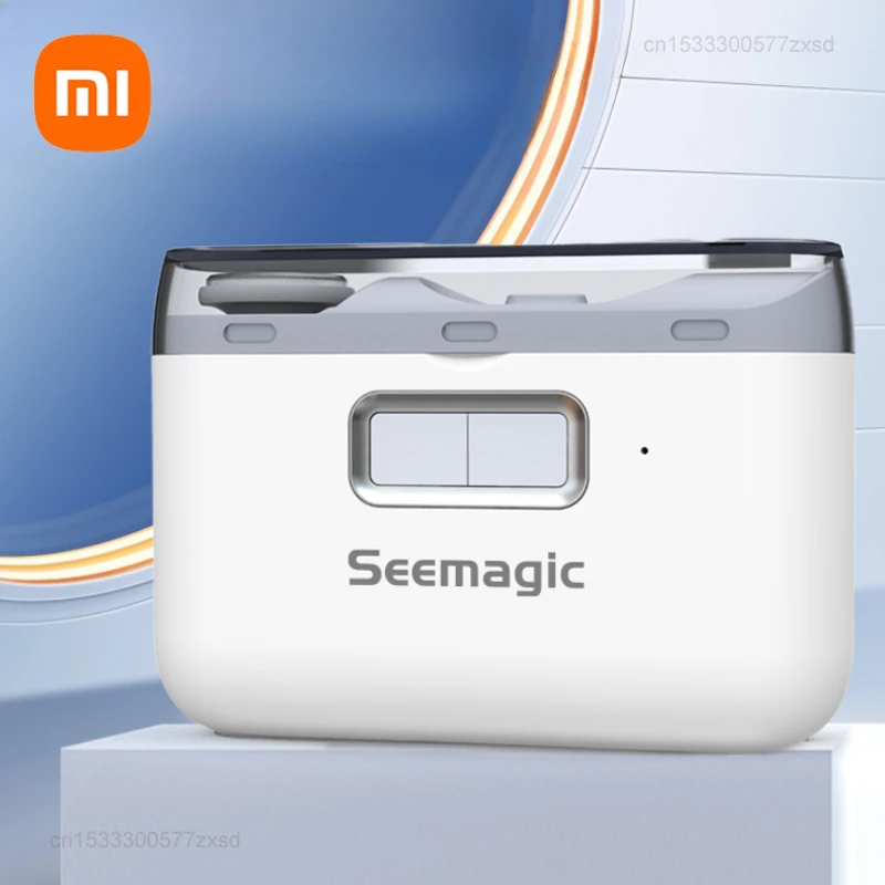 Xiaomi Seemagic-cortauñas eléctrico 2 en 1, cortador de uñas automático con luz, herramienta de pulido segura para el hogar, manicura