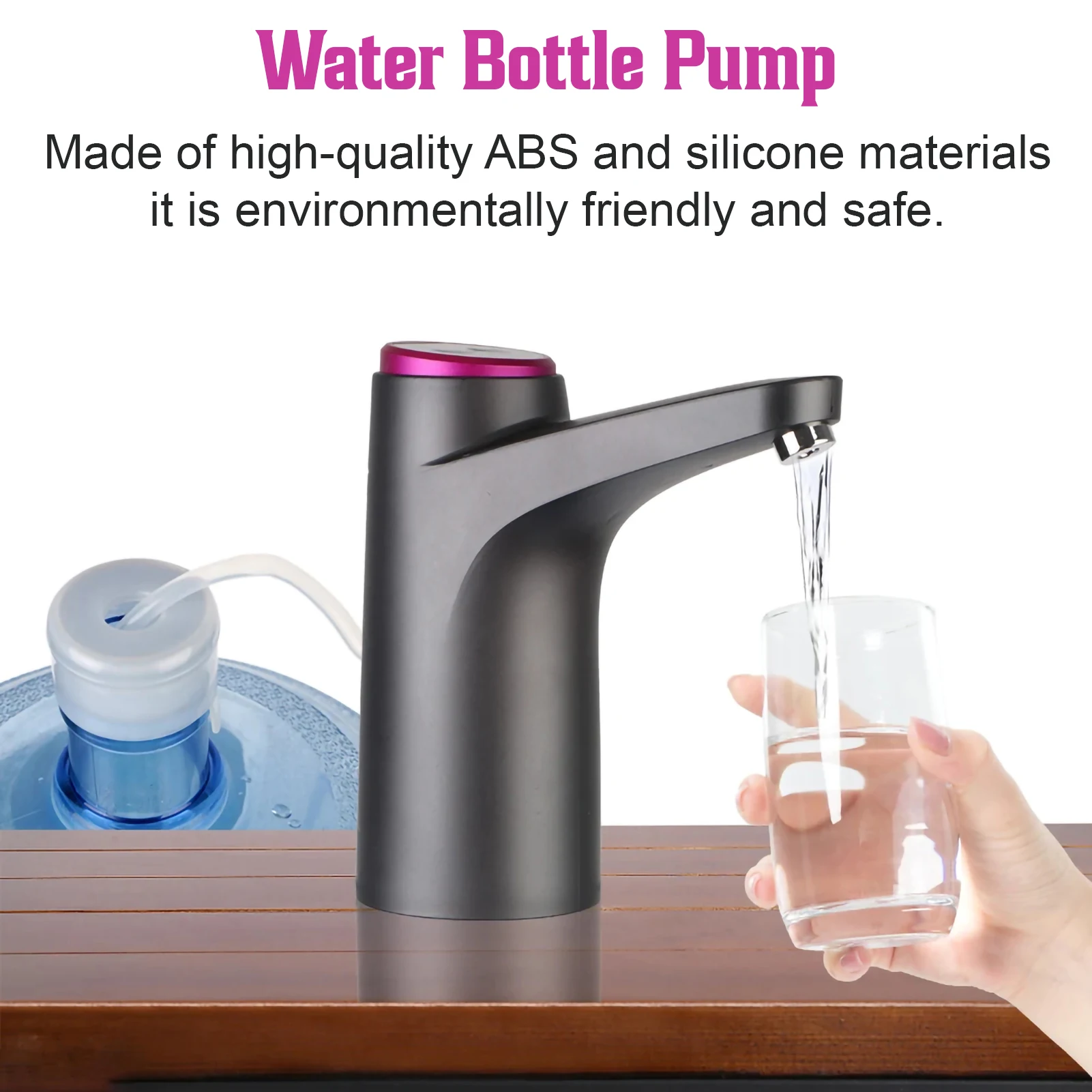 Water Pump Bottle Automatic Electric Water Dispenser Household Drinking Switch Smart Water Treatment Appliances Usb Charge