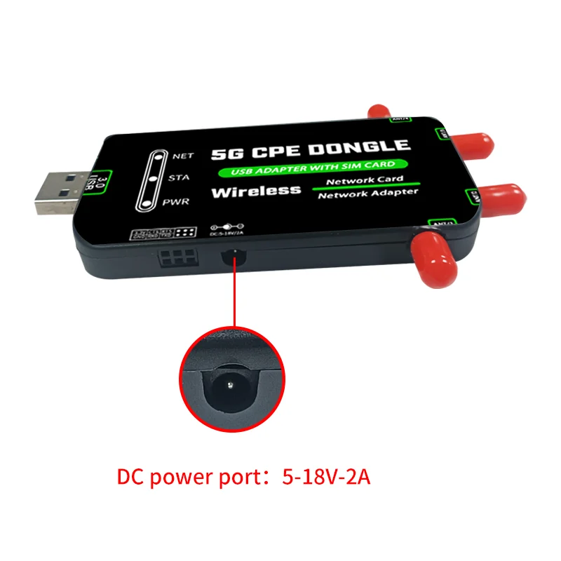 USB-Anschluss 5G CPE Dongle 5G-Modem mit SIM-Steckplatz