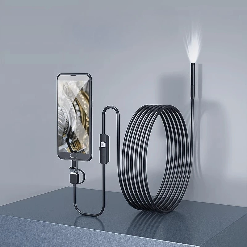 Mobile phone endoscope, high-definition wireless camera, automobile maintenance, sewer dredging, endoscope pipeline exploration