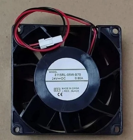 Brand New Original 3115RL-05W-B70 24V 0.8A 2Wire Cooling Fan Fast Delivery