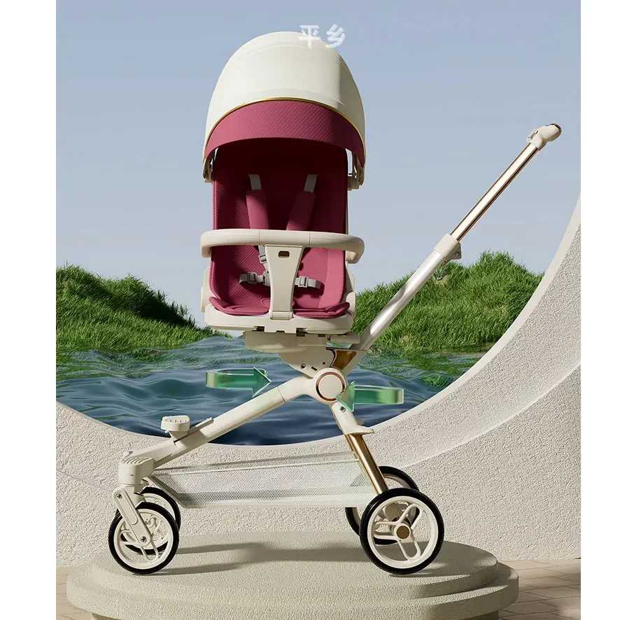 Buggy Infantil Dobrável, Carrinho Todo-Terreno, Leve, Compacto, Absorvente de Choque, Durável, 4 Rodas, Mais do que uma Família