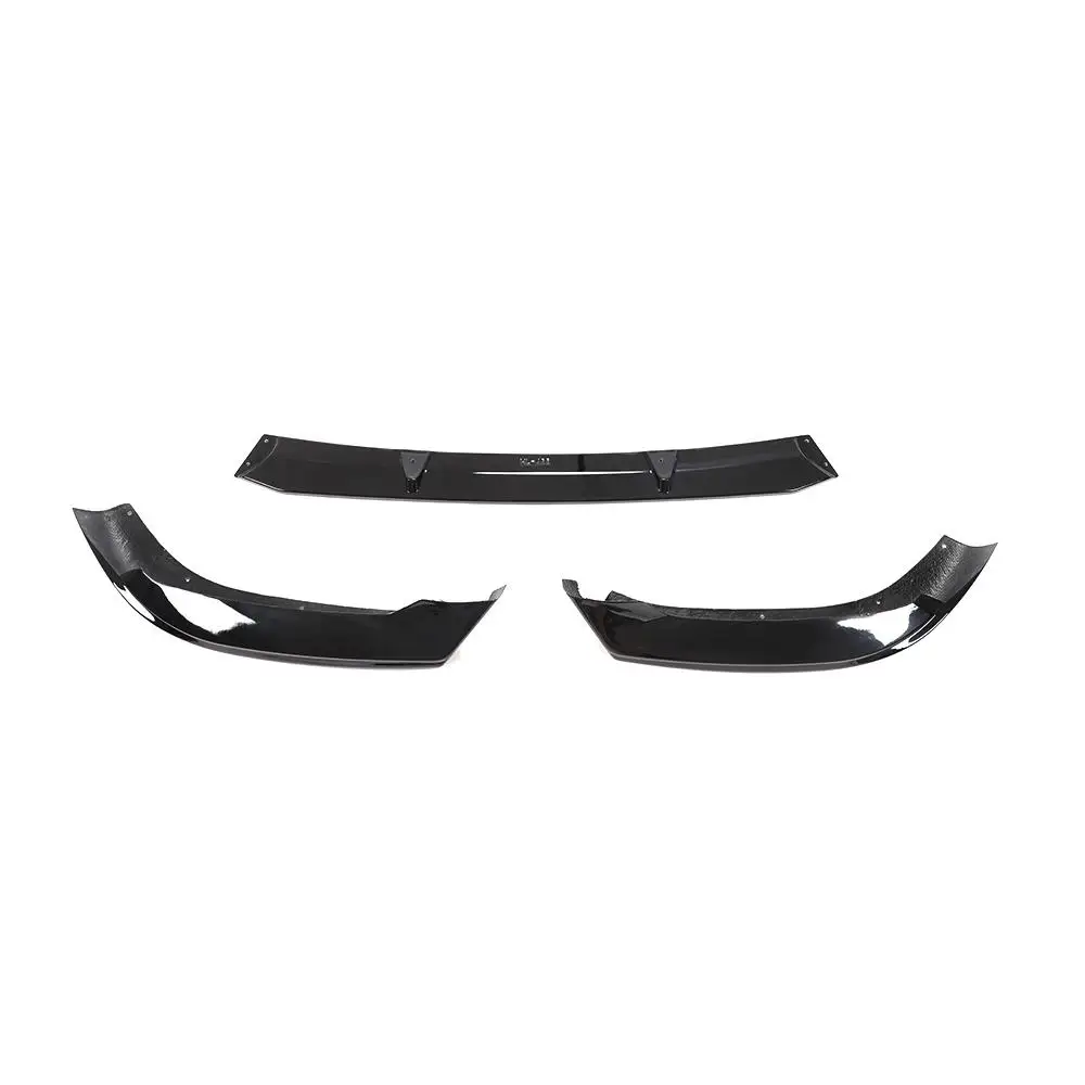 Auto Voorbumper Lip Spoiler Splitters Voor Audi A5 Sline S5 B9 2017-2019 3PCS Koolstofvezel voorbumper Lip Splitters FRP Zwart