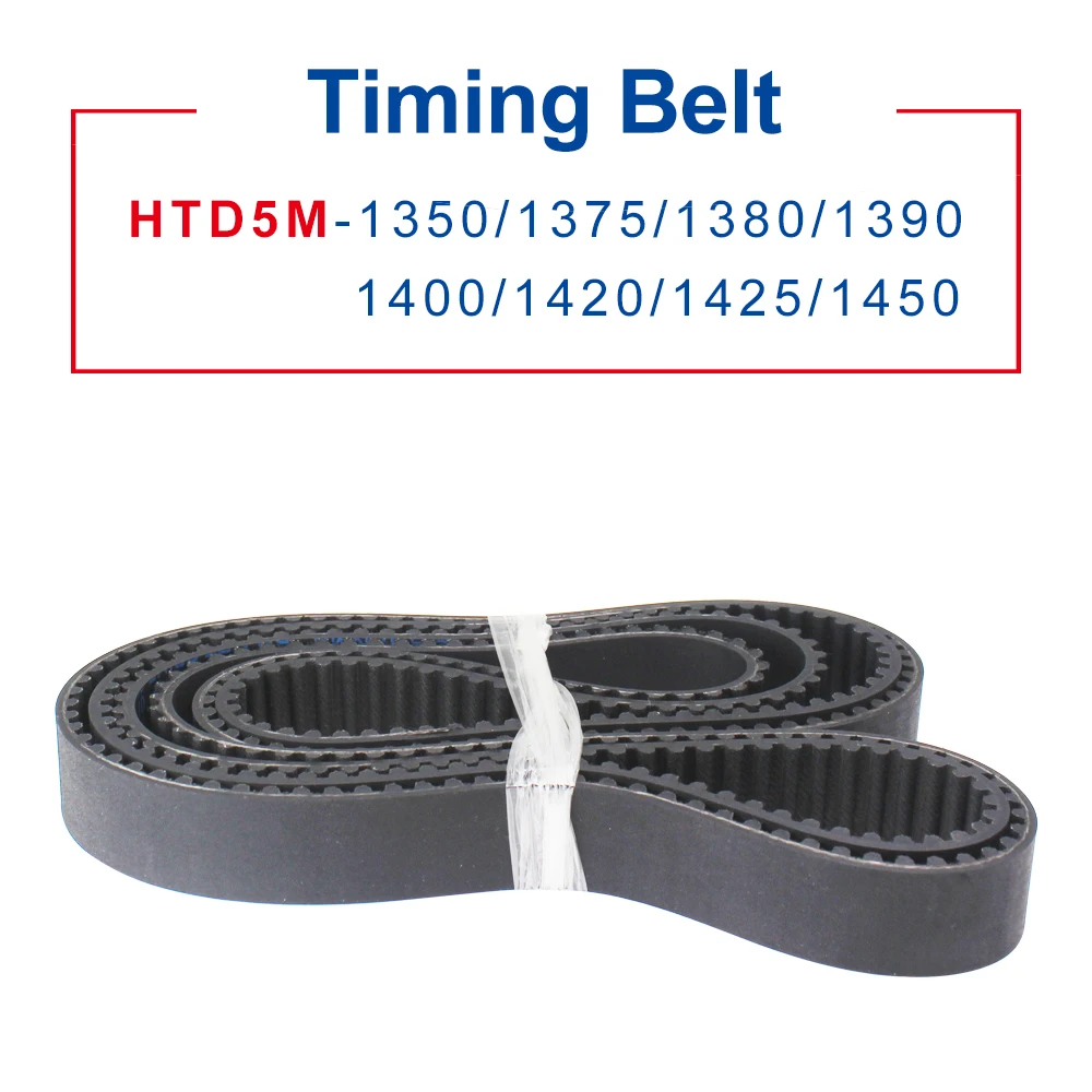 

Transmission Belt HTD5M 1350/1375/1380/1390/1400/1420/1425 /1450 Circle-arc Teeth Belt Width 15/20/25/30 mm Teeth Pitch 5 mm