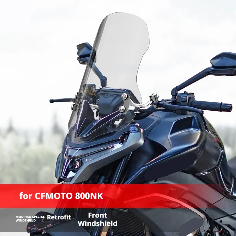 Clear Smoke Front Windshield Mod Accessories Motorcycle Wind Deflector for CFMOTO 450NK 675NK 800NK