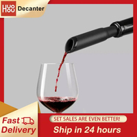 Huohou Fast Wine Decanter Pourer Liquid Pouring Tools Stainless Steel Vacuum Bottle Stopper Cap Bar Accessories