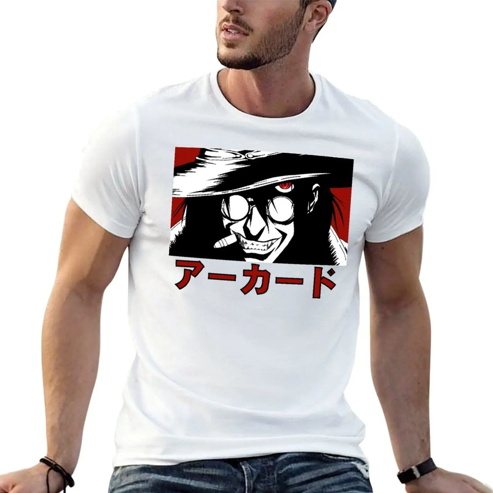 Alucard Hellsing T-Shirt man t shirt heavy cotton man t shirts cotton cotton t shirts high quality T-shirt