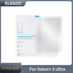 ELEGOO-ACF Release Films Set, Peças Impressora 3D, Filamento Filamento, SATURN 3 Ultra MSLA, 0,3 milímetros de Espessura, 5PCs