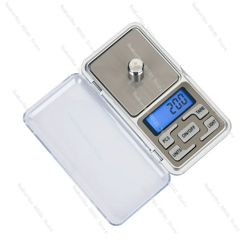 Mini Portable Jewelry Scale 0.01g Precision, Rechargeable Digital Pocket Gram Scale for Gold Powder Lab Use