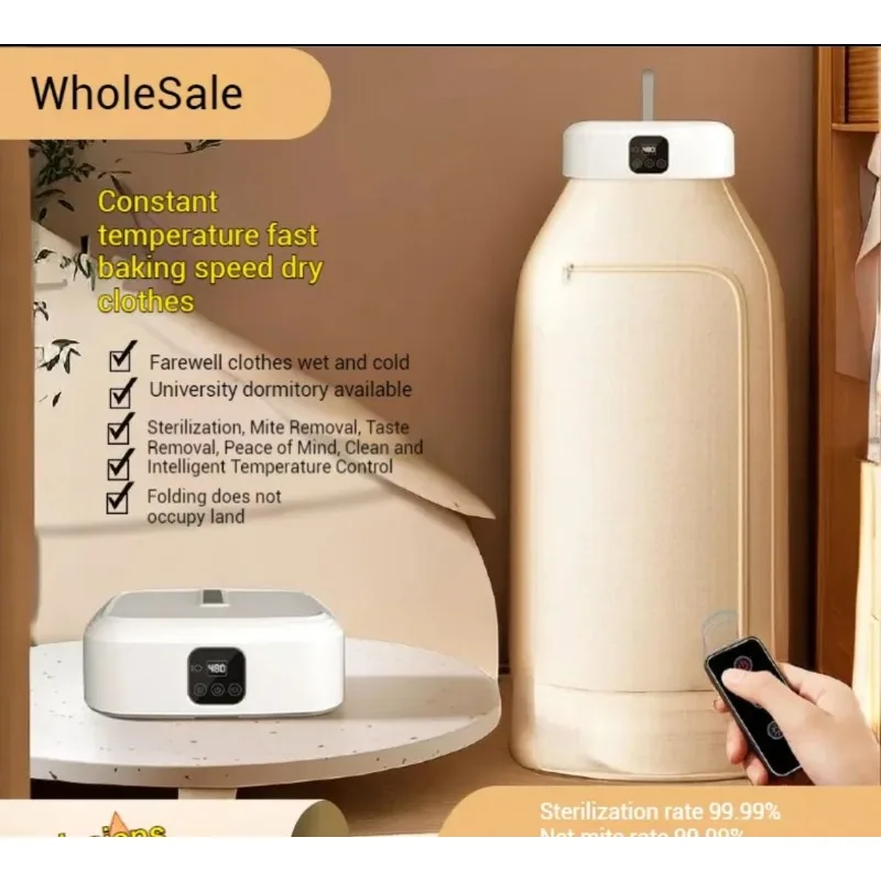 Portable Folding Clothes Dryer Multifunctional Household Desktop Heater Warm Quilt Shoe Drying Machine Mini Electric Dryer
