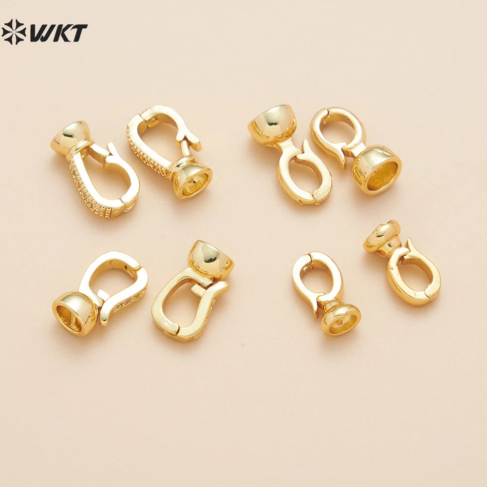 WT-JFE127 Good Quality Small Clasp Jewelry Finding For Bracelet Or Necklace Button Accessory Crafts Making