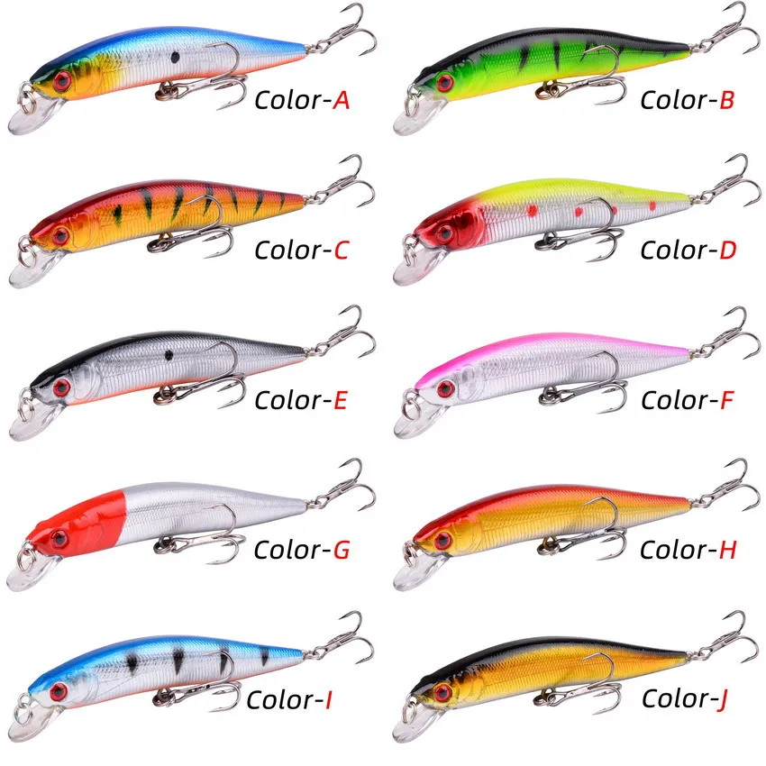 2026 Random Fishing Lure Set High Quality Swimming 10cm 8g Bait Minnow Mini Crank Wobble Bait Crankbait Artificial Bait