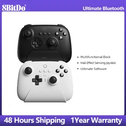 8BitDo - Ultimate Wireless Bluetooth Gaming Controller with Charging Dock for Nintendo Switch and PC, Windows 10, 11, Steam