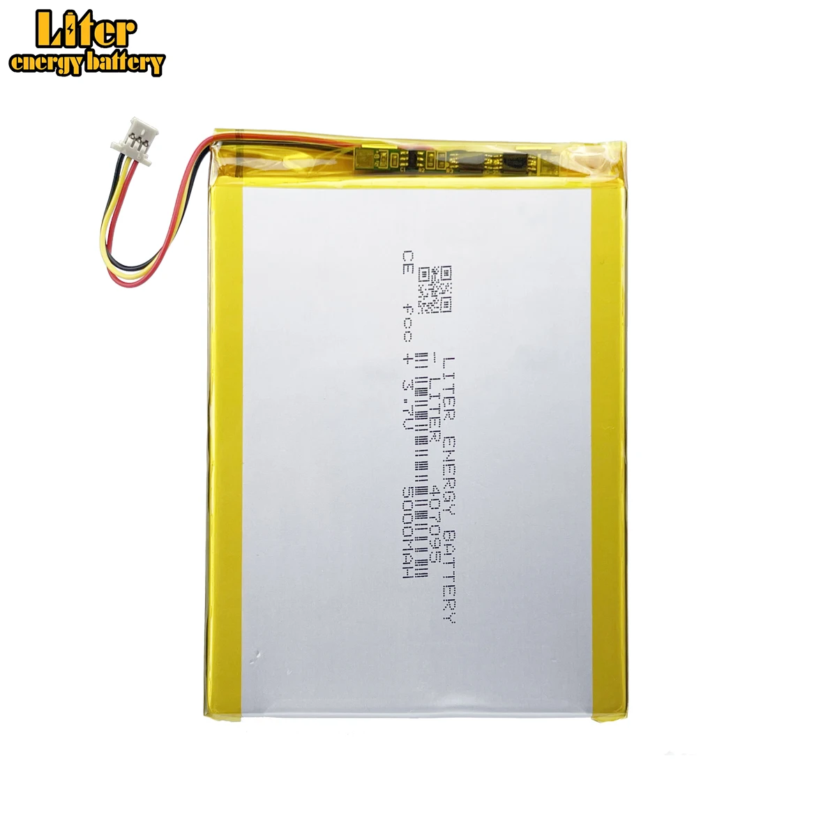 3-wires connector 3.7V 5000MAH 407095 Li Polymer Li-ion Lithium Battery For Tablet PC PDA PSP IPAQ DVD MID DIY E-book Power bank