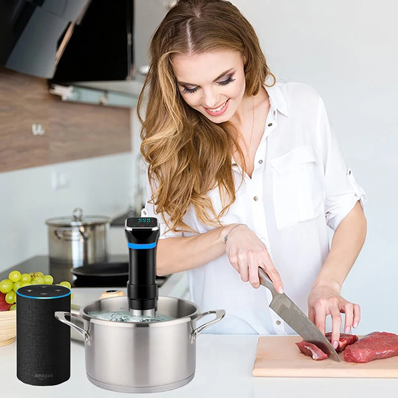 1100W IPX7 Vacuum Food Sous Vide Cooker Immersion Circulator Accurate Cooking With LED Digital Display Timer &Temp