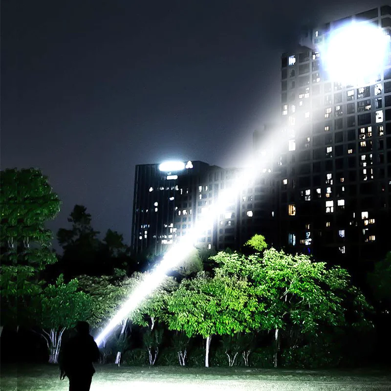 Most Powerful 100W Led Flashlight Type-c Rechargeable Torch Built-in 5000 Battery Zoom Spotlight Flashlight Super Bright Lantren
